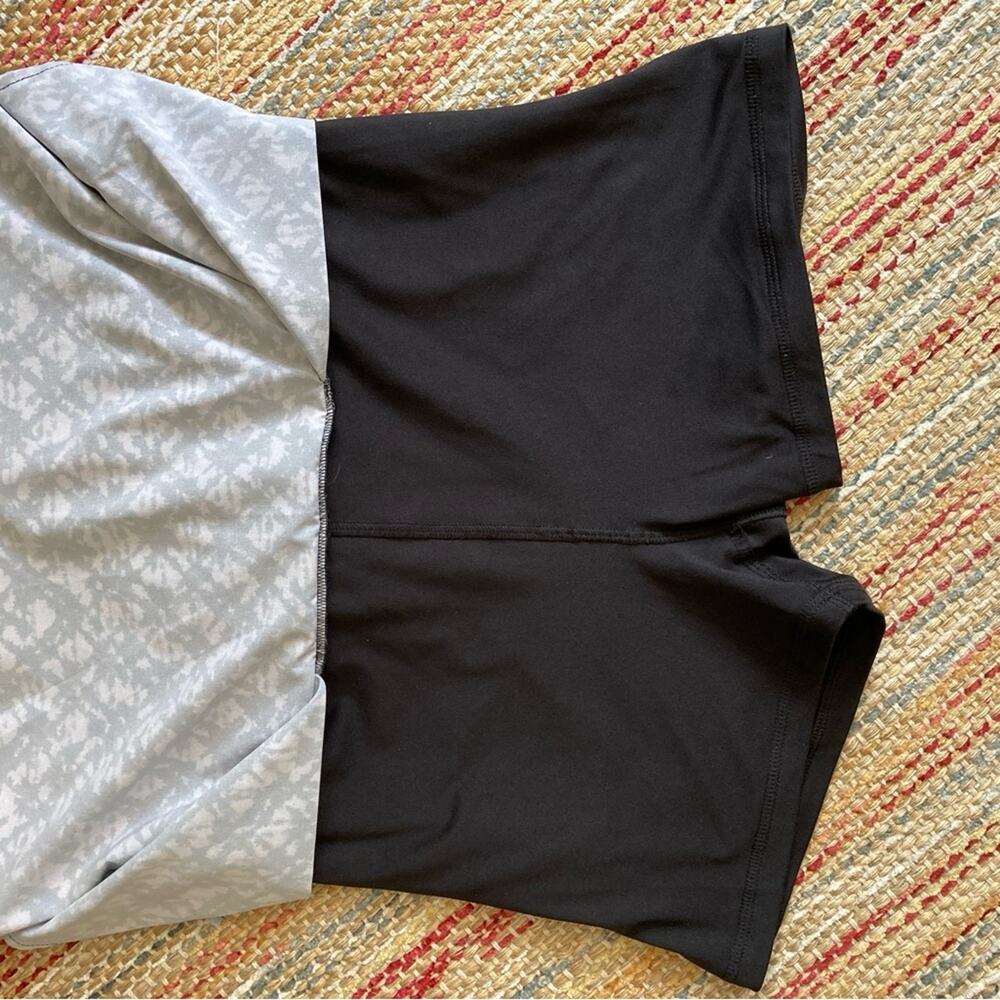 J.Jill Skirt Shorts Combination Skort Summer Active Wear Black/White Size SP - Picture 3 of 5